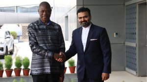 Deputy President Paul Mashatile and India’s Joint Secretary (East & Southern Africa) Shri Janesh Kain
