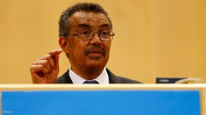 WHO director-general Tedros Adhanom Ghebreyesus