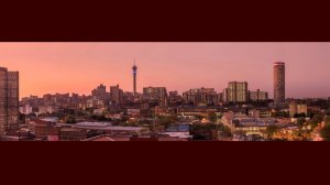 An image of the Johannesburg skyline