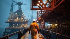An oil rig