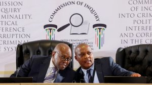 The Madlanga Commission is led by Justice Mbuyiseli Madlanga (left)