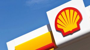 The Shell logo at a filling station