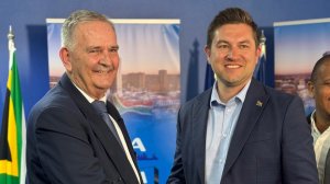 DA member Grandi Theunissen & DA Tshwane Mayoral Candidate Cilliers Brink
