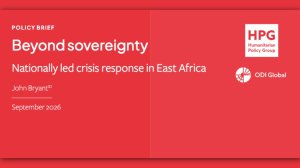 Beyond sovereignty: nationally led crisis response in East Africa