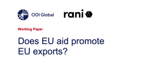 Does EU aid promote EU exports?