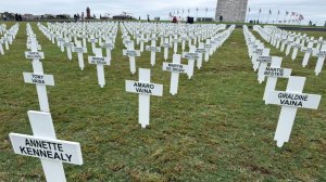 White Cross Project turns to Union Buildings after Washington vigil