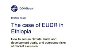 The case of EUDR in Ethiopia: how to secure climate, trade and development goals, and overcome risks of market exclusion