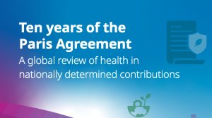 Ten years of the Paris Agreement: a global review of health in nationally determined contributions